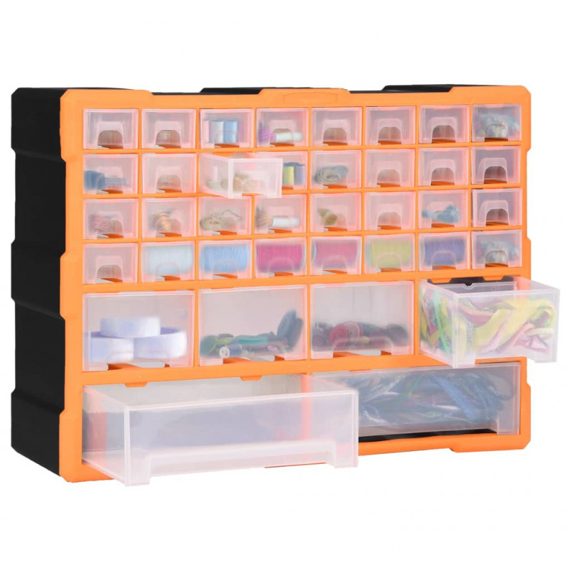 Organizer z 38 szufladkami, 52x16x37,5 cm