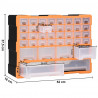 Organizer z 38 szufladkami, 52x16x37,5 cm