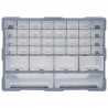 Organizer z 38 szufladkami, 52x16x37,5 cm
