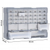 Organizer z 38 szufladkami, 52x16x37,5 cm