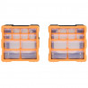 Organizery z 12 szufladkami, 2 szt, 26,5x16x26 cm