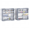 Organizery z 12 szufladkami, 2 szt, 26,5x16x26 cm