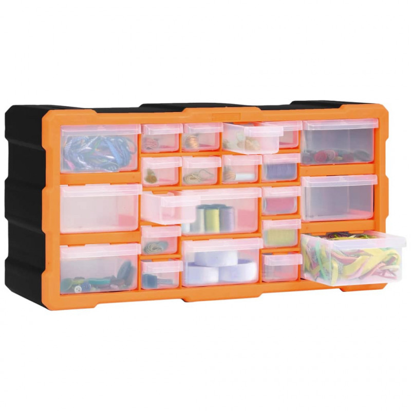 Organizer z 22 szufladkami, 49x16x25,5 cm