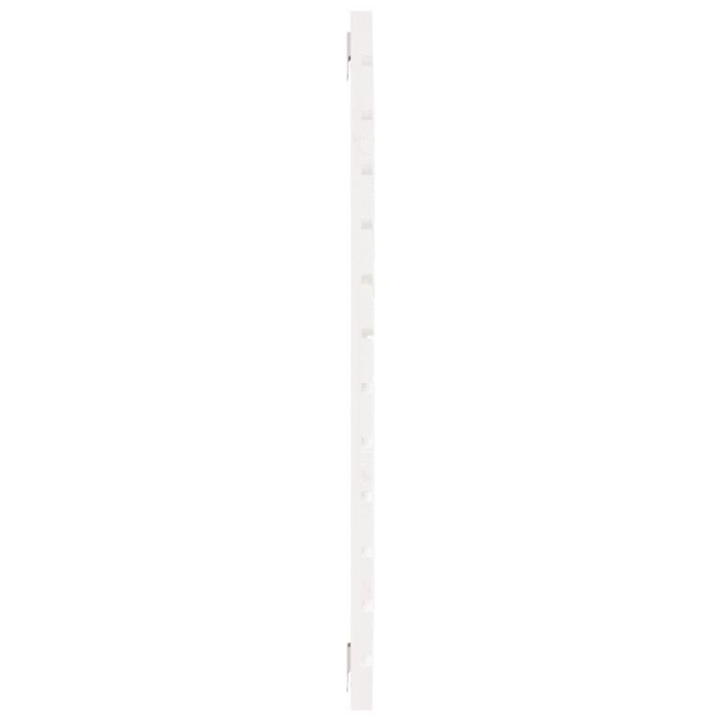 Wezgłowie łóżka, białe, 146x3x91,5 cm, lite drewno sosnowe