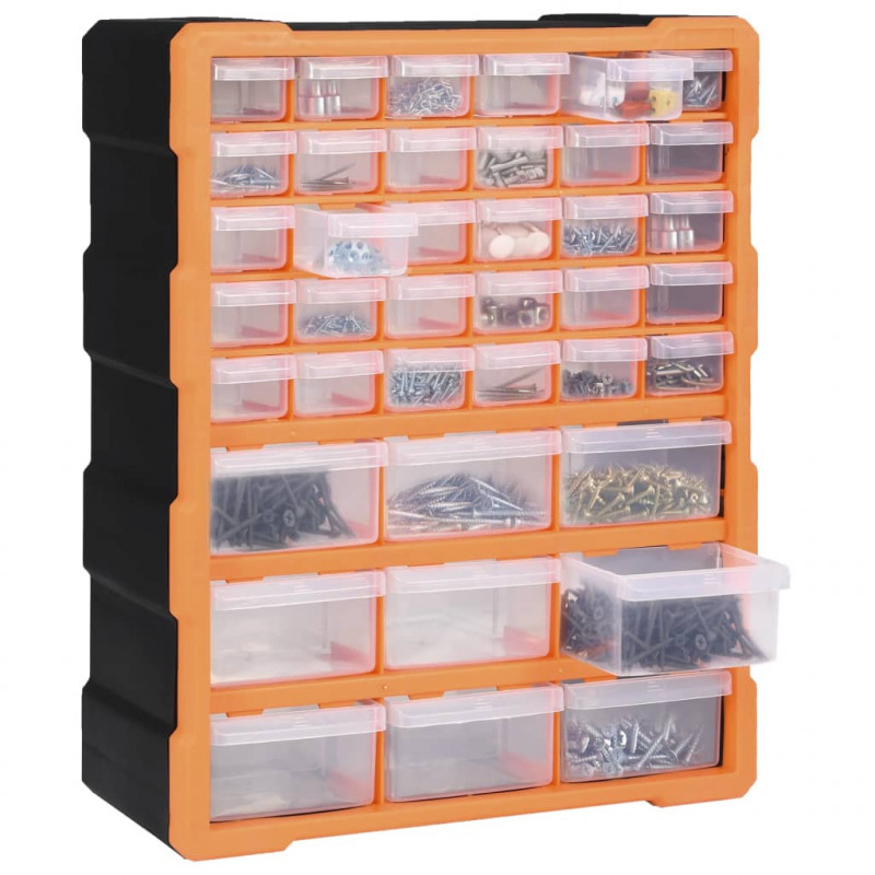 Organizer z 39 szufladkami, 38x16x47 cm