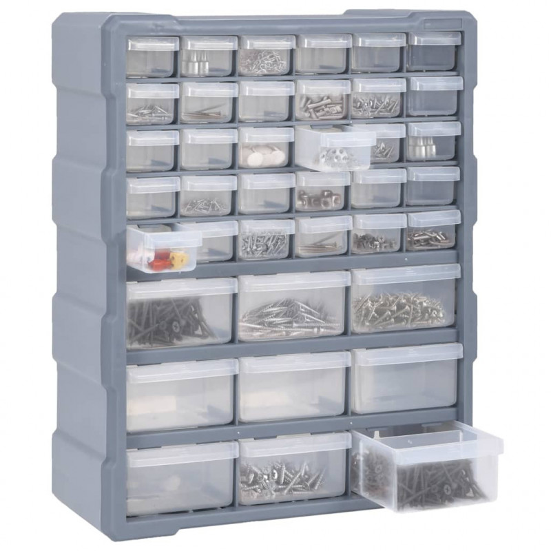 Organizer z 39 szufladkami, 38x16x47 cm