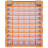 Organizer z 60 szufladkami, 38x16x47,5 cm