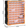 Organizer z 60 szufladkami, 38x16x47,5 cm