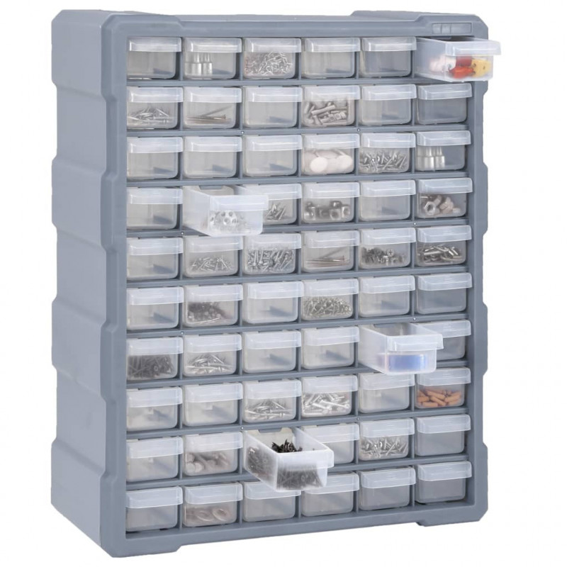 Organizer z 60 szufladkami, 38x16x47,5 cm