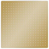 Deszczownica ze stali nierdzewnej, 50x50 cm, kwadratowa, złota