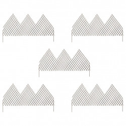 Kratki ogrodzeniowe z wierzby, 5 szt., 170x105 cm