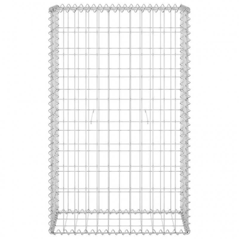 Ściana gabionowa z pokrywami, galwanizowana stal, 60x30x100 cm