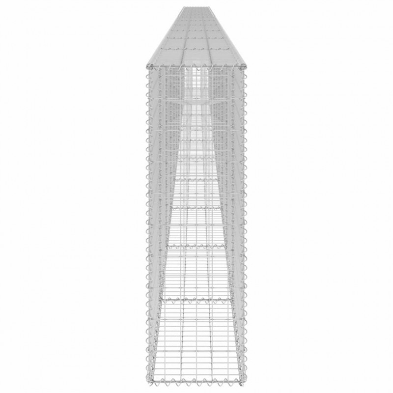 Mur gabionowy z pokrywami, galwanizowana stal, 900x30x100 cm