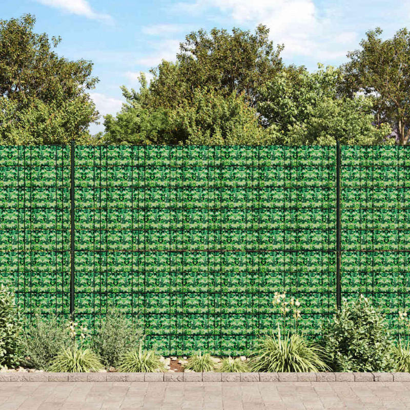 Osłony na ogrodzenie, 4 szt., PVC, 35x0,19 m, zielone