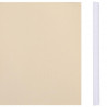 Osłona na ogrodzenie ogrodowe, PVC, 70x0,19 m, kremowa
