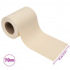 Osłona na ogrodzenie ogrodowe, PVC, 70x0,19 m, kremowa