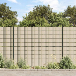 Osłony na ogrodzenie, 4 szt., PVC, 35x0,19 m, kremowe