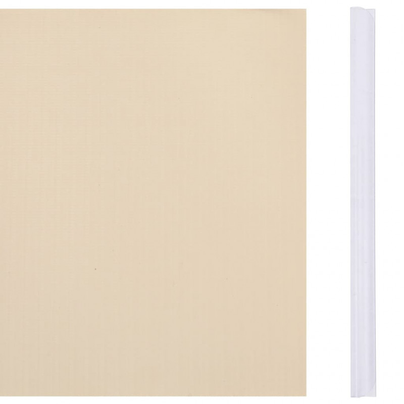 Osłony na ogrodzenie, 4 szt., PVC, 35x0,19 m, kremowe