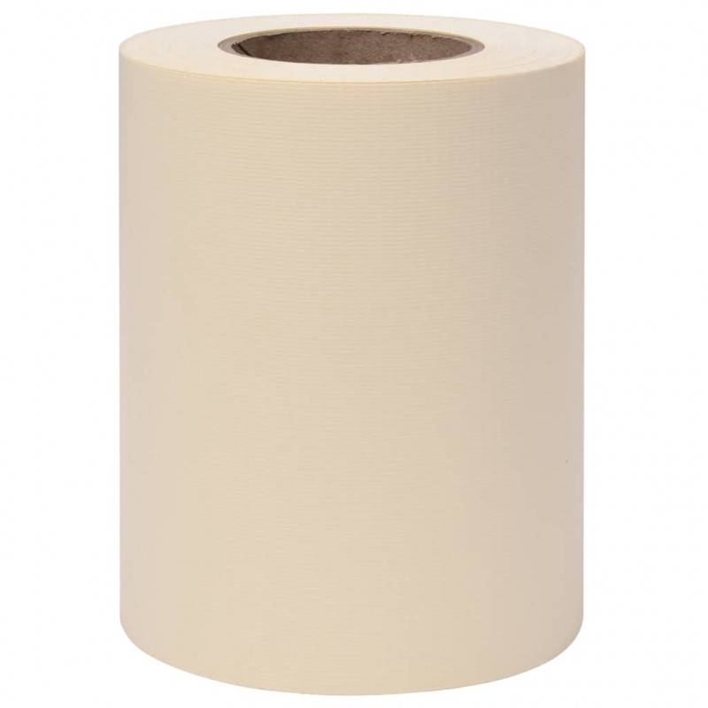 Osłony na ogrodzenie, 4 szt., PVC, 35x0,19 m, kremowe