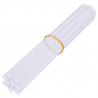 Osłony na ogrodzenie, 4 szt., PVC, 35x0,19 m, kremowe