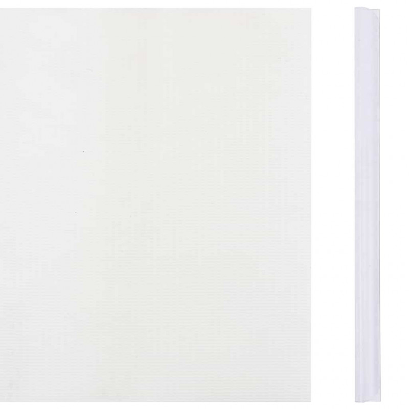 Osłona na ogrodzenie ogrodowe, PVC, 35x0,19 m, biała