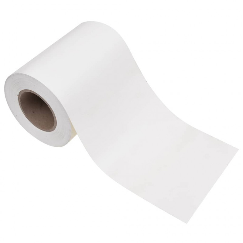 Osłona na ogrodzenie ogrodowe, PVC, 35x0,19 m, biała