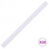 Osłona na ogrodzenie ogrodowe, PVC, 35x0,19 m, biała