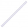 Osłona na ogrodzenie ogrodowe, PVC, 35x0,19 m, biała