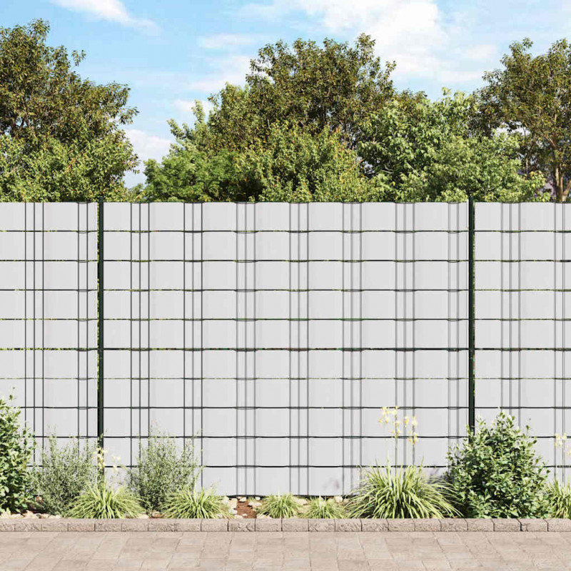 Osłona na ogrodzenie ogrodowe, PVC, 70x0,19 m, biała