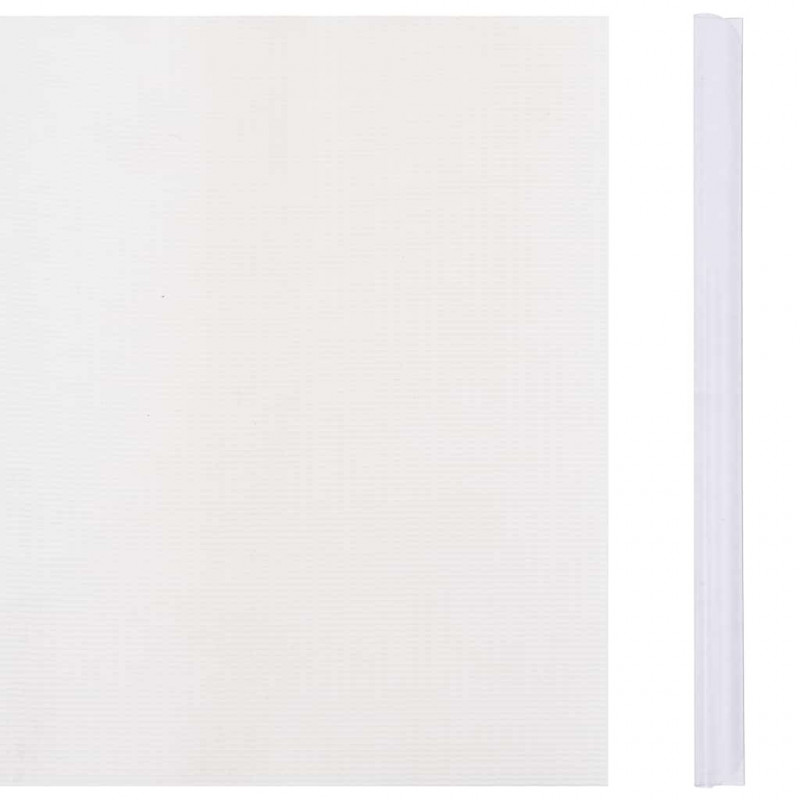 Osłona na ogrodzenie ogrodowe, PVC, 70x0,19 m, biała