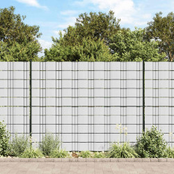 Osłony na ogrodzenie, 4 szt., PVC, 35x0,19 m, białe