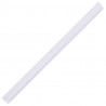 Osłony na ogrodzenie, 4 szt., PVC, 35x0,19 m, białe