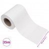 Osłony na ogrodzenie, 4 szt., PVC, 35x0,19 m, białe
