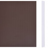 Osłona na ogrodzenie ogrodowe, PVC, 35x0,19 m, brązowa