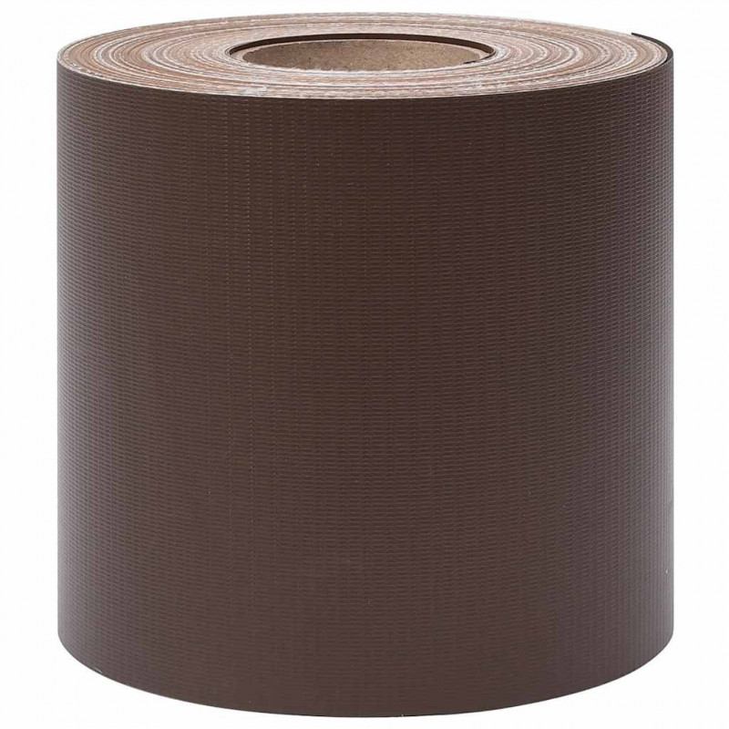 Osłony na ogrodzenie, 4 szt., PVC, 35x0,19 m, brązowe