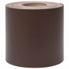 Osłony na ogrodzenie, 4 szt., PVC, 35x0,19 m, brązowe
