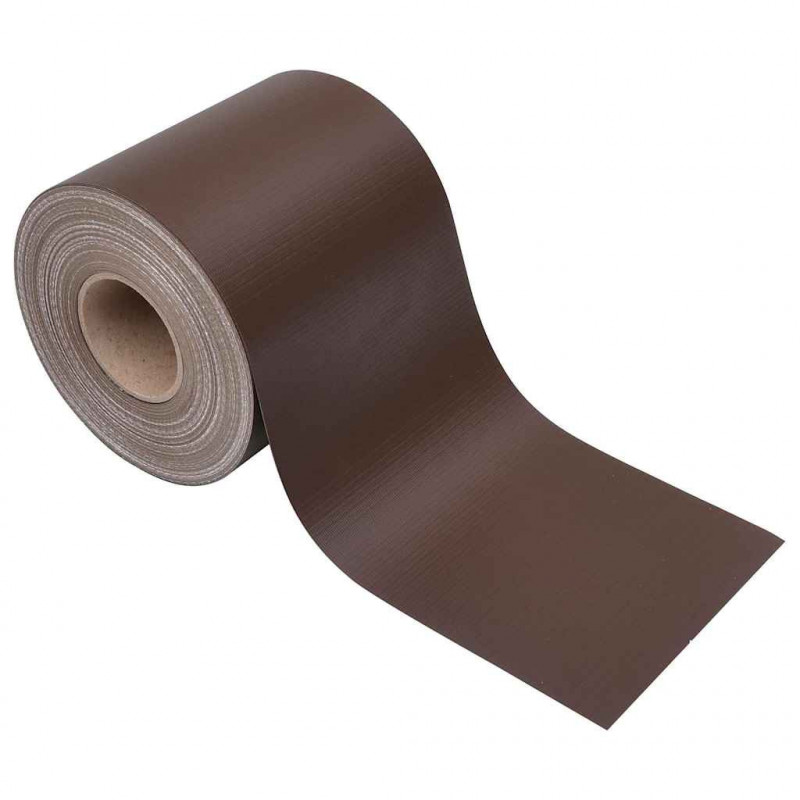 Osłony na ogrodzenie, 4 szt., PVC, 35x0,19 m, brązowe