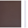Osłony na ogrodzenie, 4 szt., PVC, 35x0,19 m, brązowe