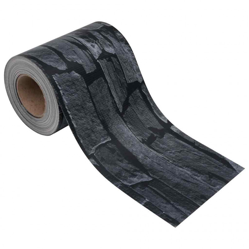 Osłona na ogrodzenie ogrodowe, PVC, 35x0,19 m, wygląd kamienia