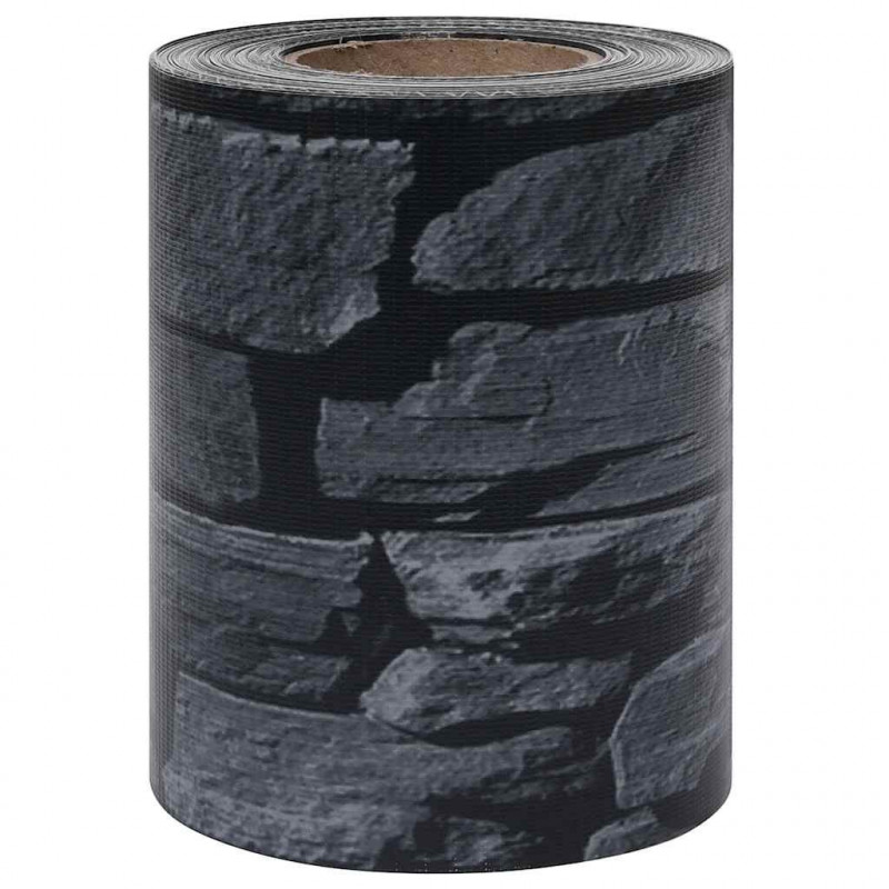 Osłona na ogrodzenie ogrodowe, PVC, 70x0,19 m, szara