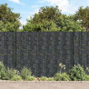 Osłony na ogrodzenie, 4 szt., PVC, 35x0,19 m, szare