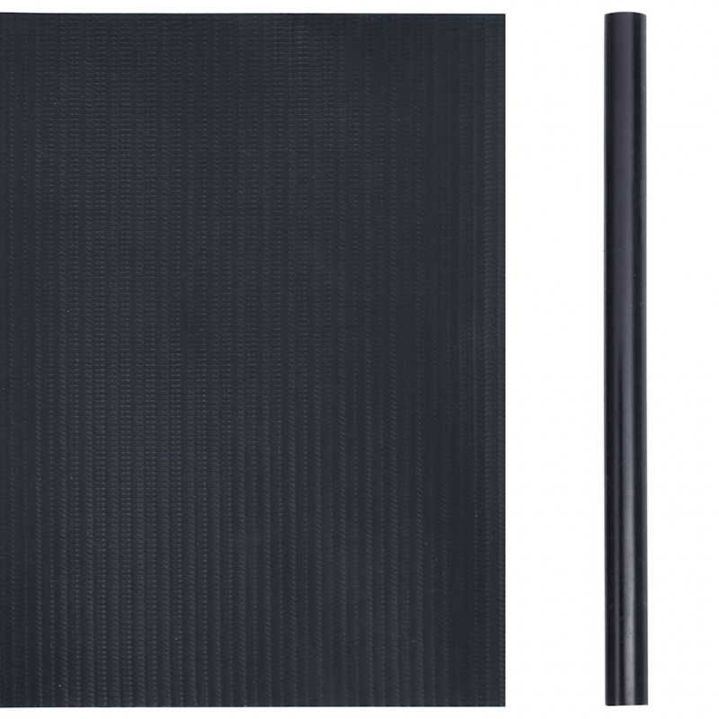 Osłona na ogrodzenie ogrodowe, PVC, 35x0,19 m, ciemnoszara, mat