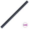 Osłona na ogrodzenie ogrodowe, PVC, 35x0,19 m, ciemnoszara, mat