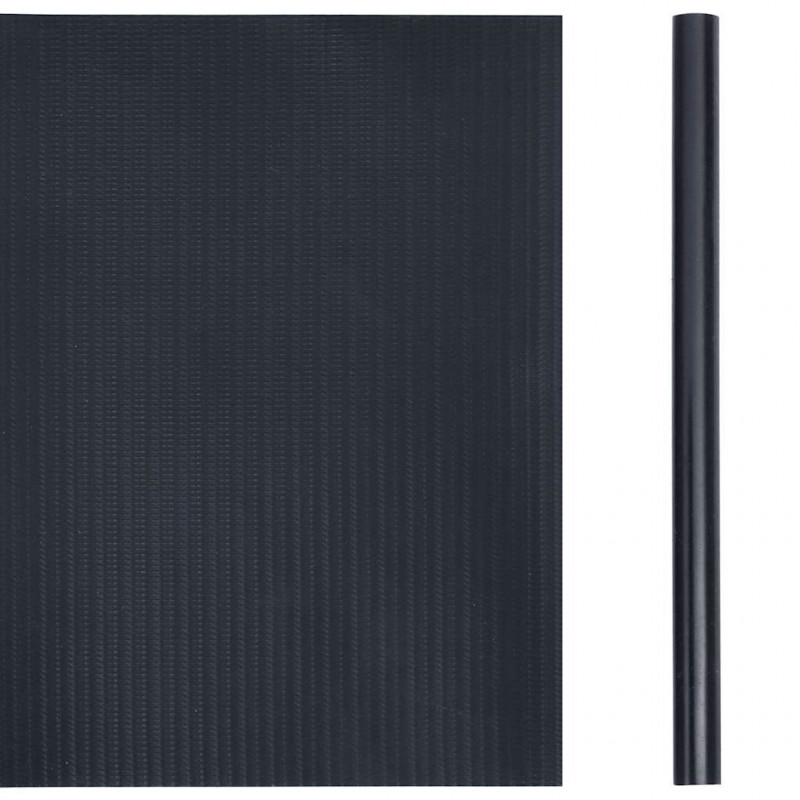 Osłony na ogrodzenie, 4 szt., PVC, 35x0,19 m, ciemnoszare, mat