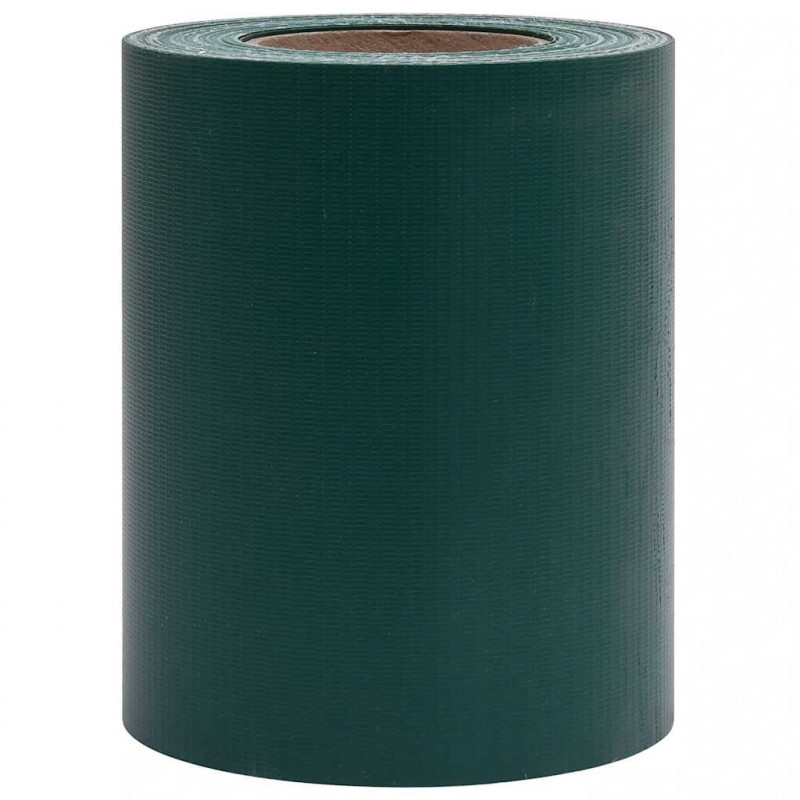 Osłona na ogrodzenie ogrodowe, PVC, 35x0,19 m, zielona, mat