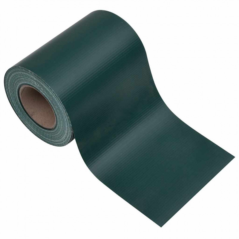 Osłona na ogrodzenie ogrodowe, PVC, 35x0,19 m, zielona, mat