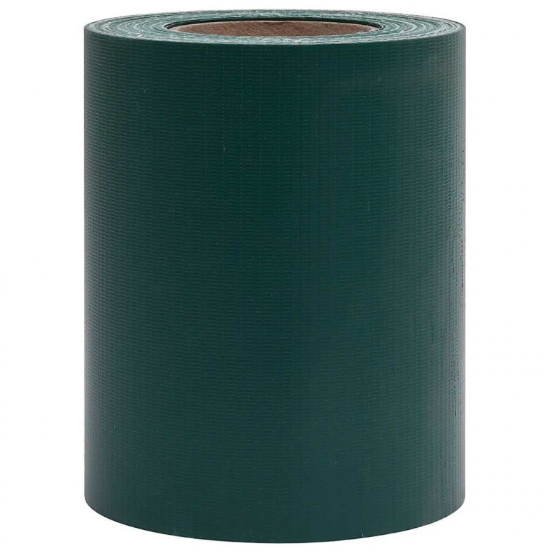 Osłony na ogrodzenie, 4 szt., PVC, 35x0,19 m, zielone, mat