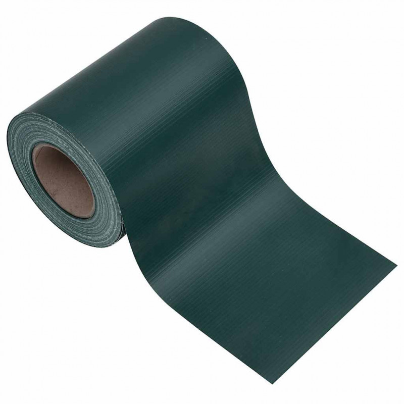Osłony na ogrodzenie, 4 szt., PVC, 35x0,19 m, zielone, mat