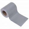 Osłona na ogrodzenie ogrodowe, PVC, 35x0,19 m, jasnoszara, mat