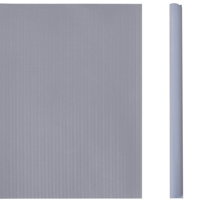 Osłony na ogrodzenie, 4 szt., PVC, 35x0,19 m, jasnoszare, mat